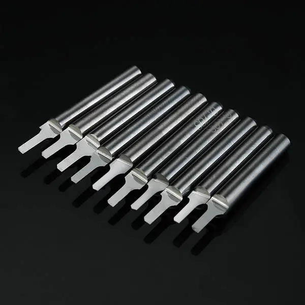 10pcs 3.175mm Shank 1.5x6mm Tungsten Steel Parallel Milling Cutter Bits for PCB Drilling - Image 2