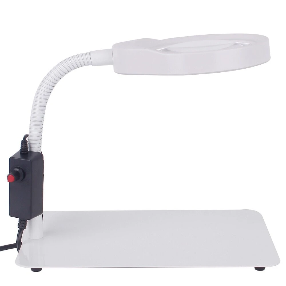 PD-032C 10X/20X Magnifier Lamp with 48 LED Lights - USB Powered Metal Base - Image 3
