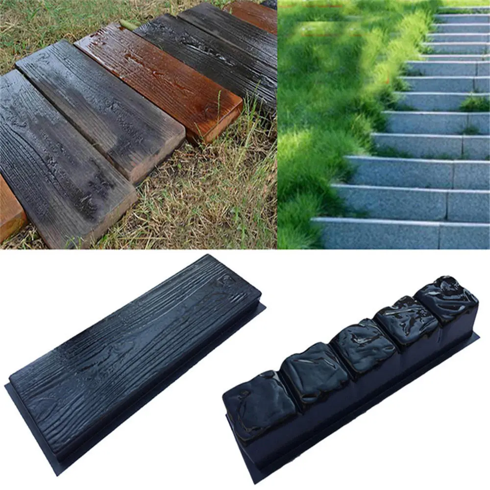 Old Wooden Boards Concrete Mould - Garden Stepping Stone Path & Patio - Image 3