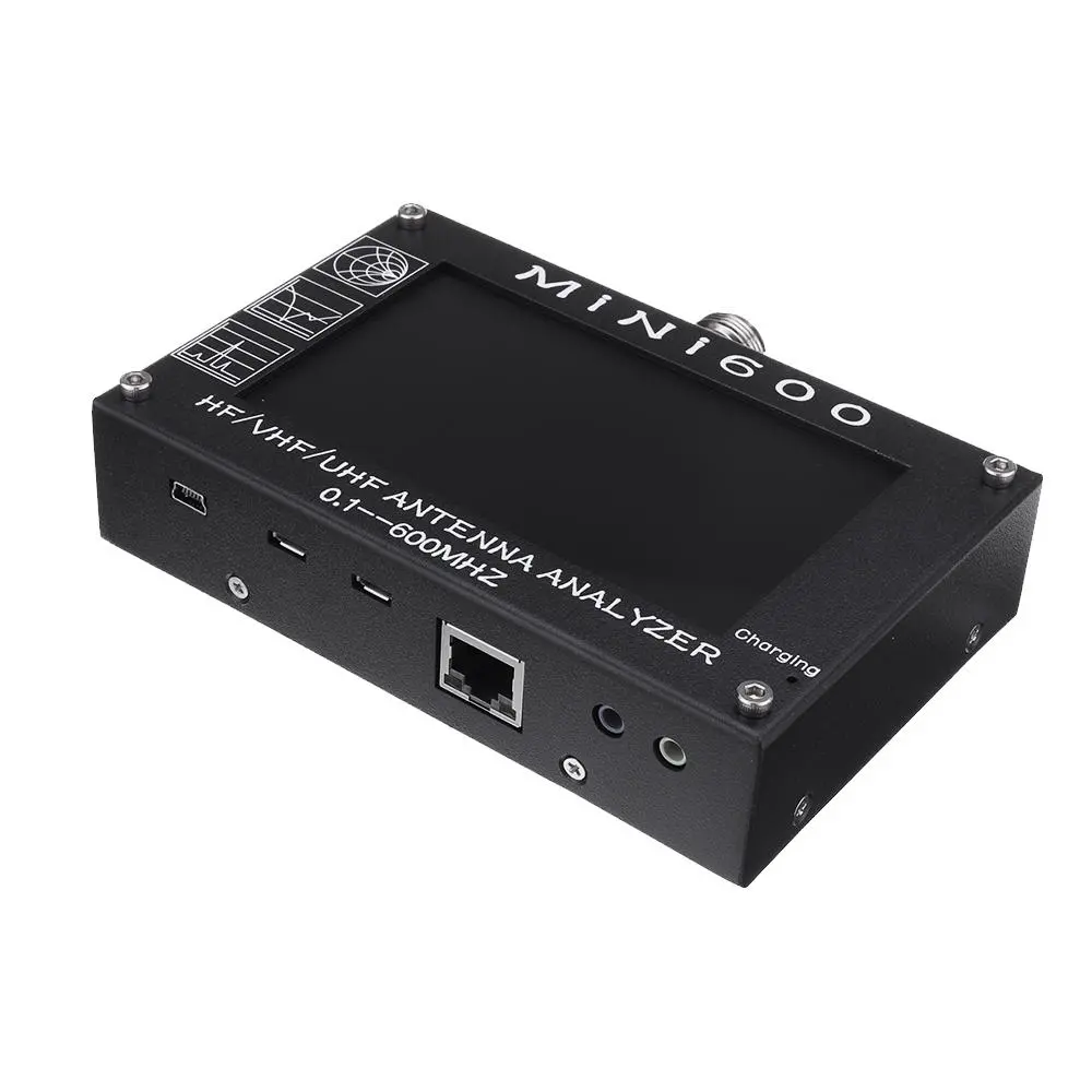 MINI600 Antenna Analyzer 0.1-600MHz | SWR Meter & Frequency Counter | 4.3 Touch Screen - Image 4