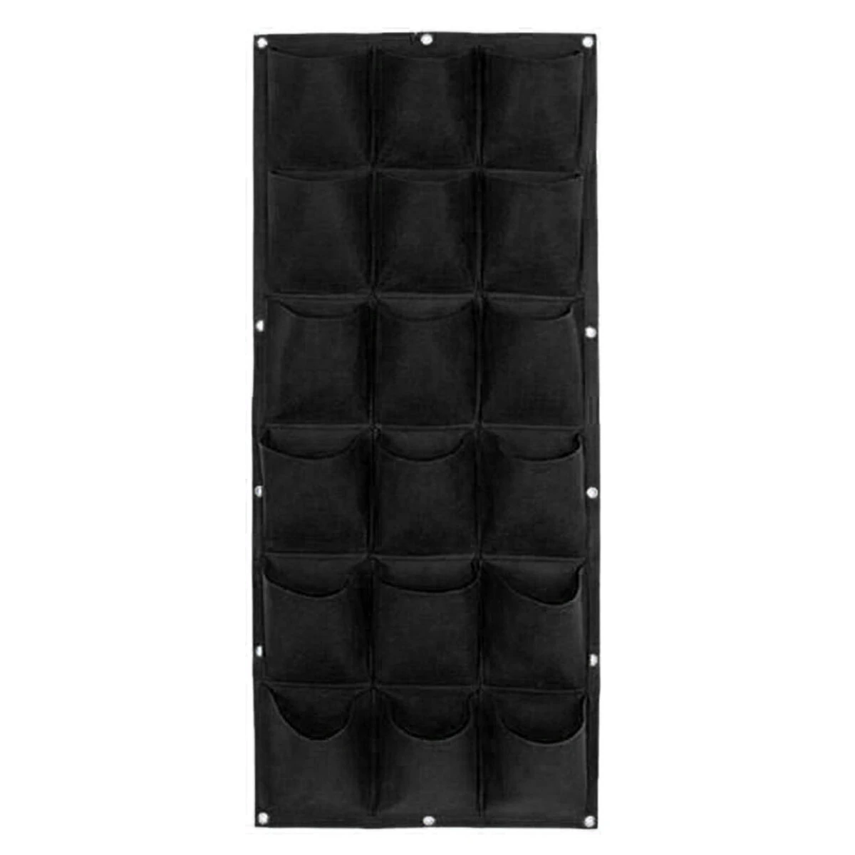 18-Pocket Wall Hanging Planter Bag - Vertical Garden Growing Pots Green - Image 3