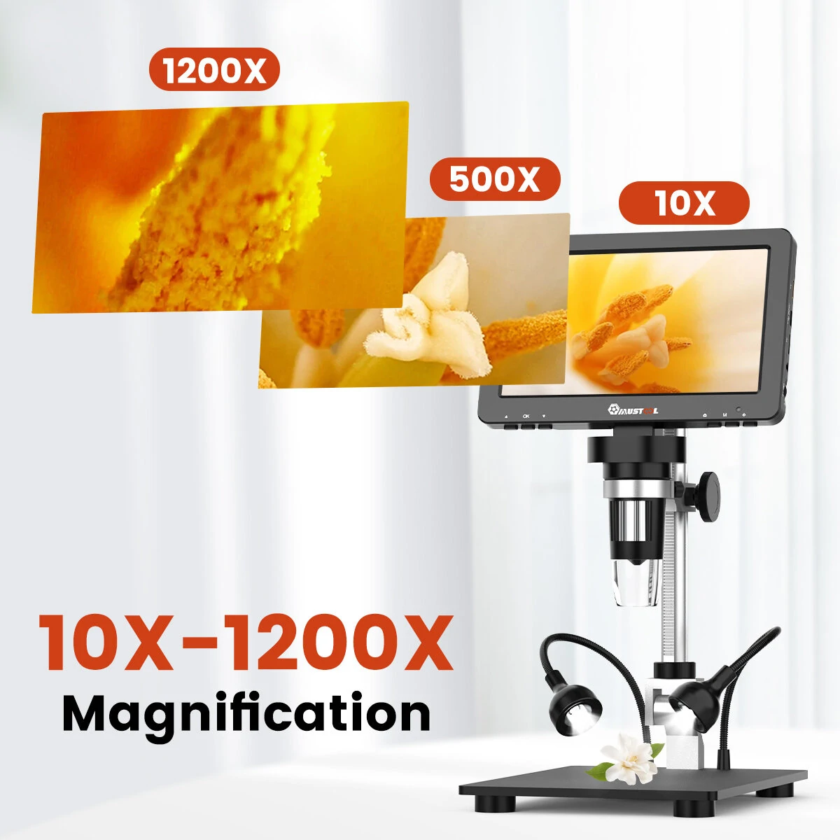 MUSTOOL DM9 Pro Digital Microscope - 7 IPS Screen 1200X 16MP | HDMI-Compatible - Image 5