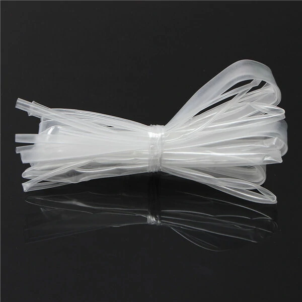 DANIU 5Pcs Halogen-Free 2:1 Heat Shrink Tubing - Transparent Wire Cable Sleeving - Image 3