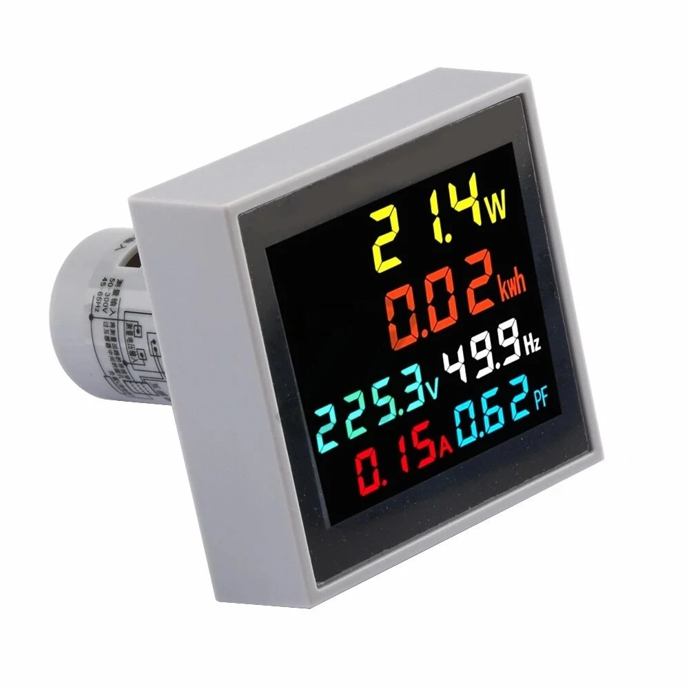Household Multimeter - AC 50-300V 100A LCD Display | Voltmeter Ammeter Energy Meter - Image 2