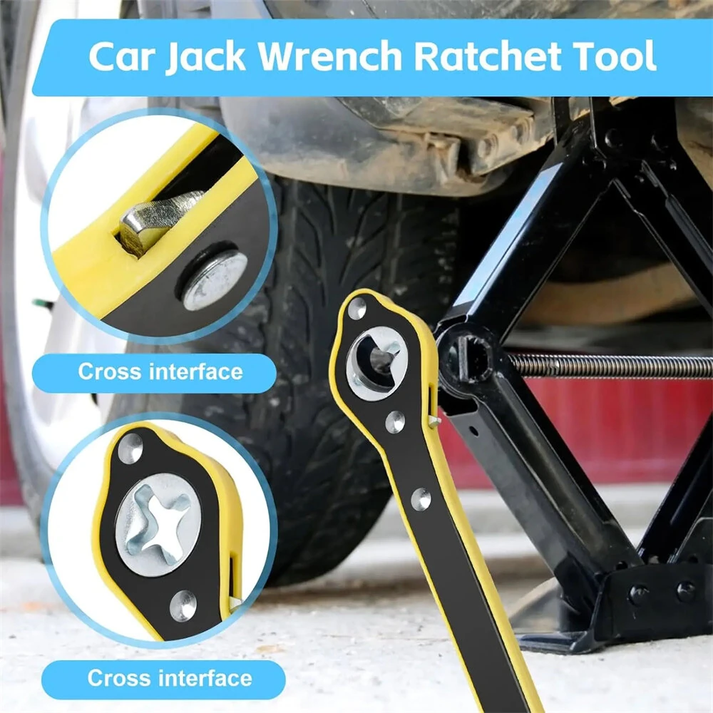 Jack Ratchet Wrench - Dual Interface Design - High Strength Steel - Anti Rust Tool - Image 4