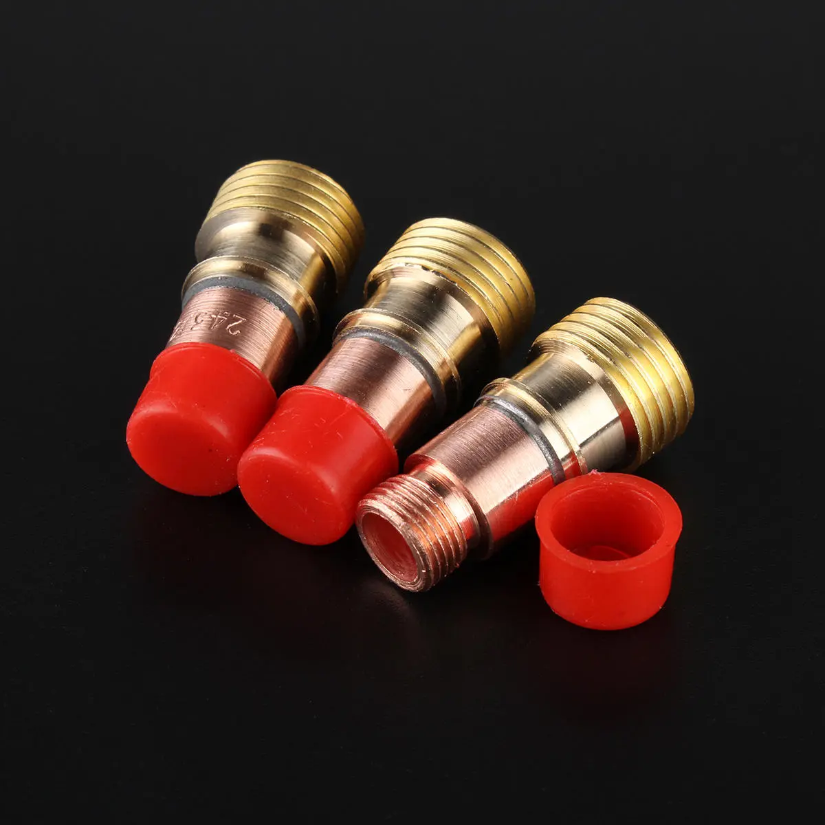 38Pcs TIG Welding Stubby Torch Kit - WP-17/18/26 Ring Slot Joint Clamp & Glass Cup - Image 5