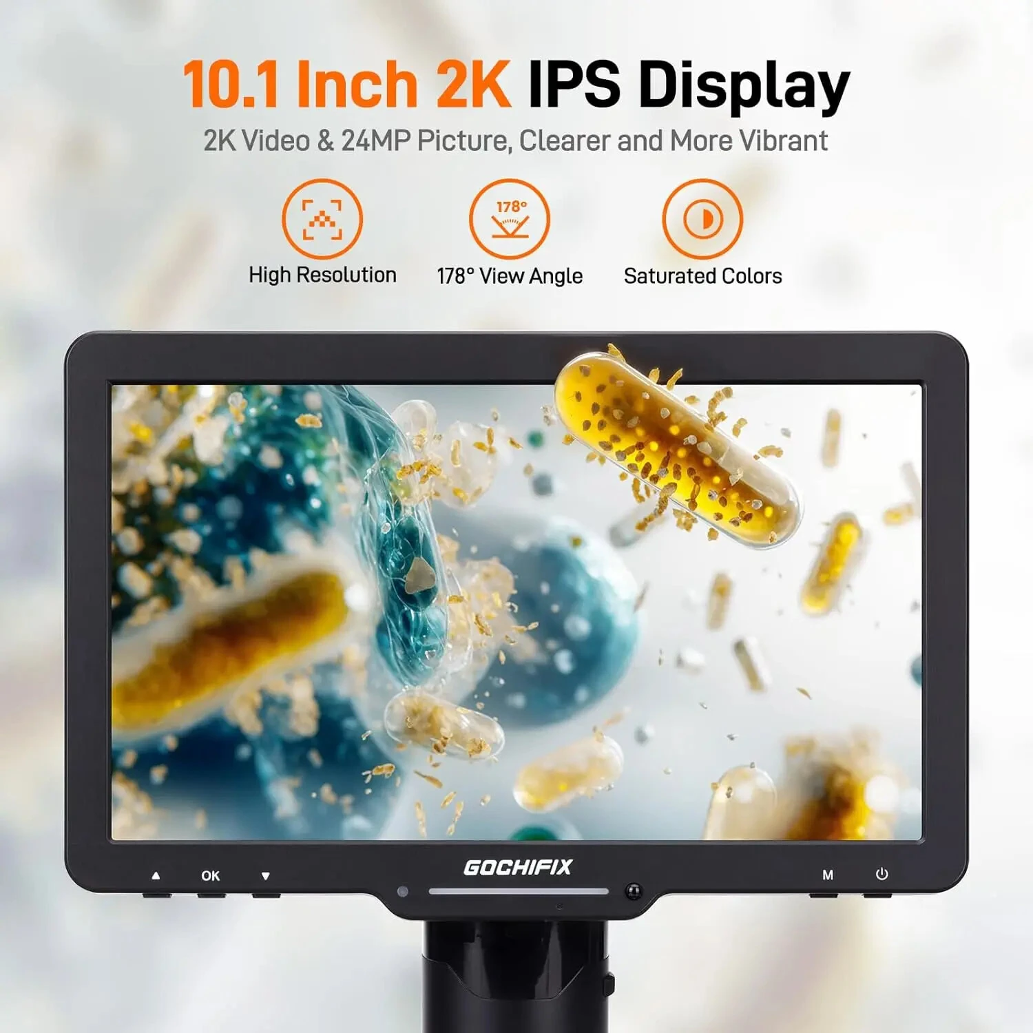 GOCHIFIX 10.1 2K Digital Microscope | 2X-2500X Magnification for Soldering & Coin Inspection - Image 2