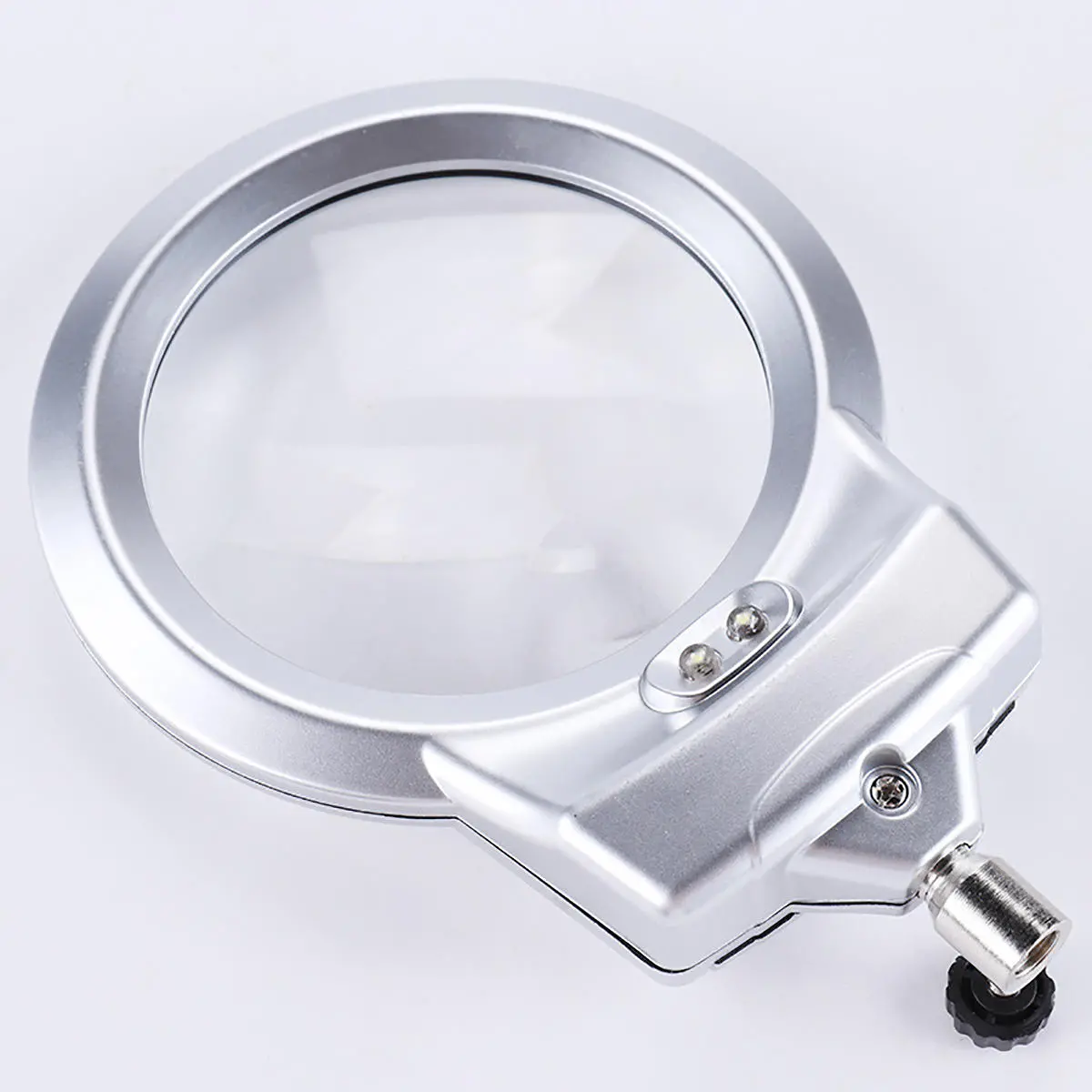 Large LED Desk Magnifier with Clamp & 360° Rotating Hose - Magnifying Glass - Image 2