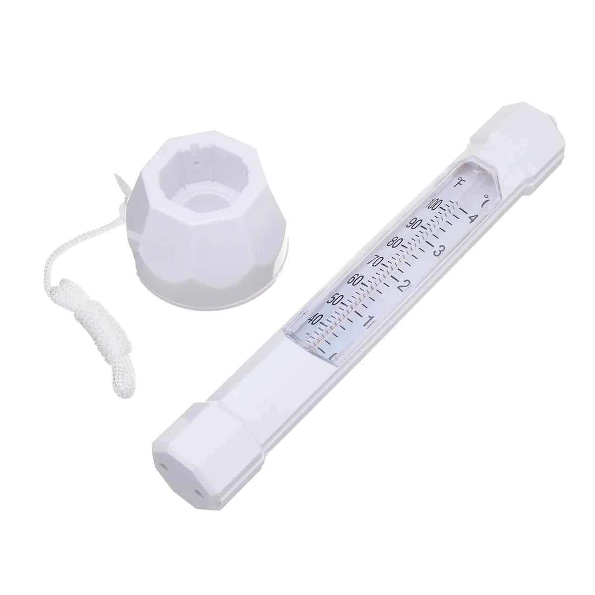 White Floating Pool Spa Thermometer - Water Temperature Gauge for Hot Tub - Image 2