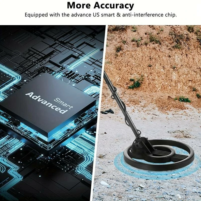 MD-4070 Beach Treasure Finder Metal Detector | High Sensitivity for Adults & Kids | 5 Coin & 3ft Depth - Image 4