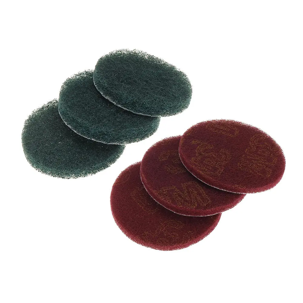 6pcs 100mm 4 Inch Round Fiber Polishing Pad | Self-Adhesive Sanding Wheel - Image 2