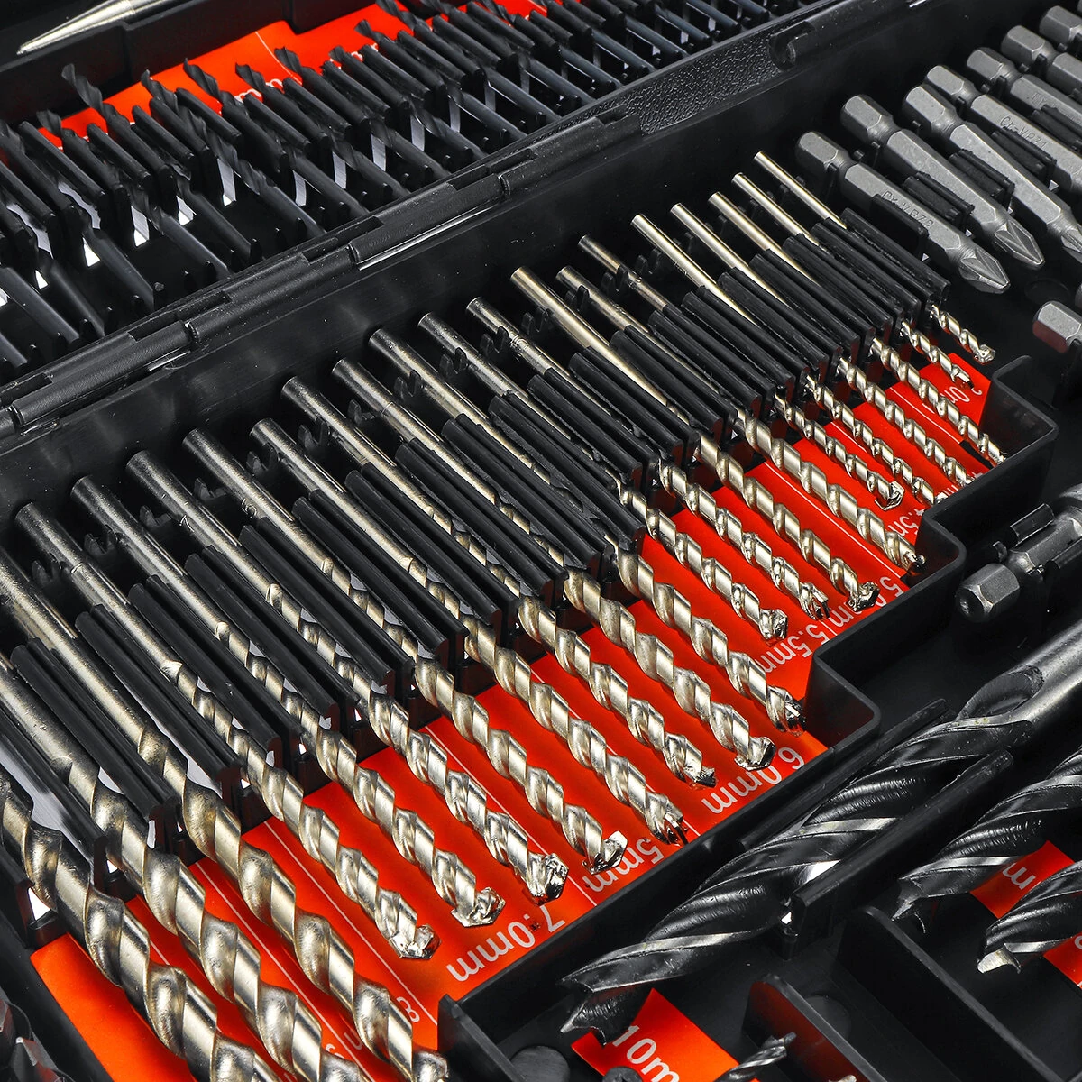 246Pcs HSS Drill Bit & Screwdriver Set in Storage Case | For Wood & Metal - Image 4