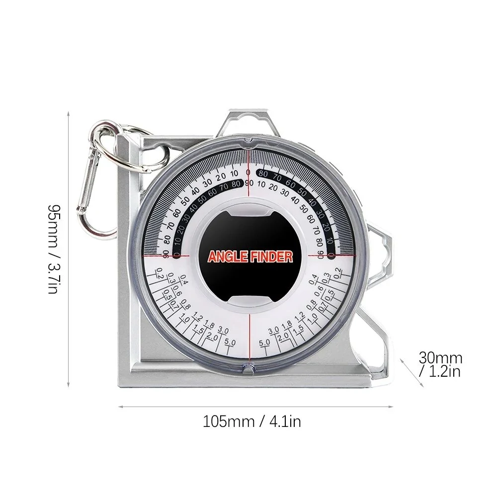 Magnetic Angle Finder | Dual Level Bubble & Back Comparison Table | Mini Inclinometer Tool - Image 3