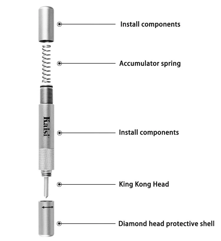 Kaisi Blasting Pen for iPhone 11 & 11 Pro - Rear Glass Screen Remover Tool - Image 5