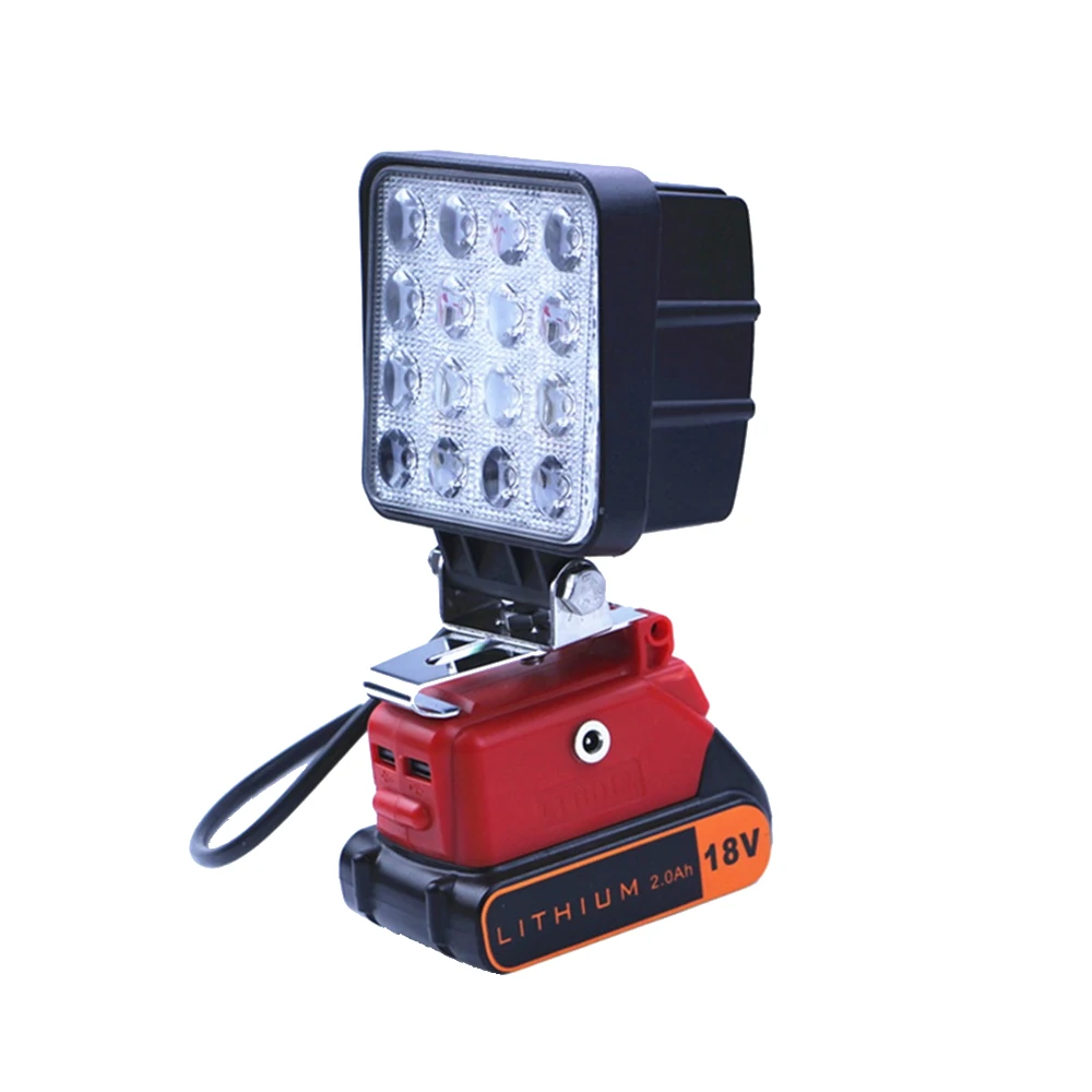 Black & Decker 18V USB Adapter - Dual Port Charger for LBXR20 LCS120 LDX120C Batteries - Image 5