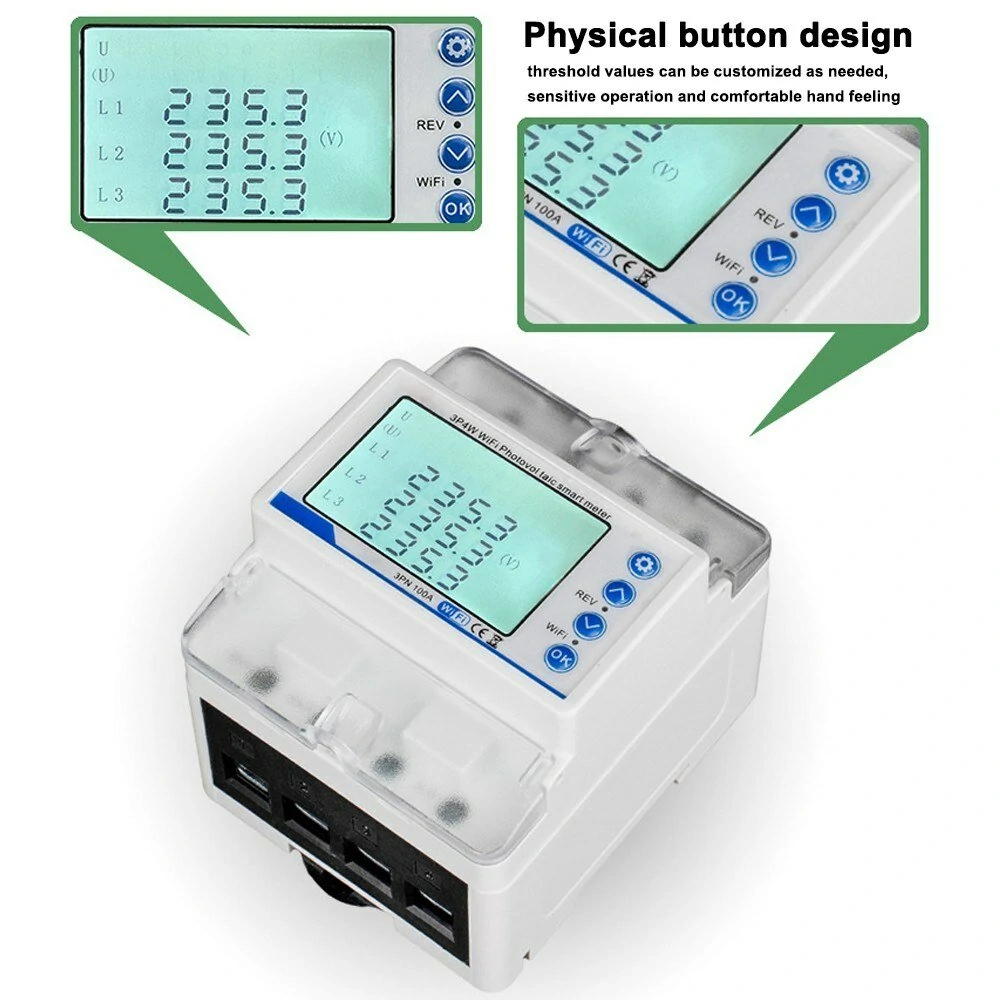 Tuya WiFi 3P4W Smart Energy Meter - Three Phase Reclosing Switch Protector - Image 5