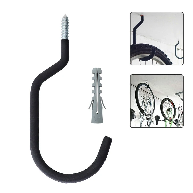 Bicycle Storage Hooks - Wall Mount Bike Hanger | Heavy Duty Metal Brackets - Image 4