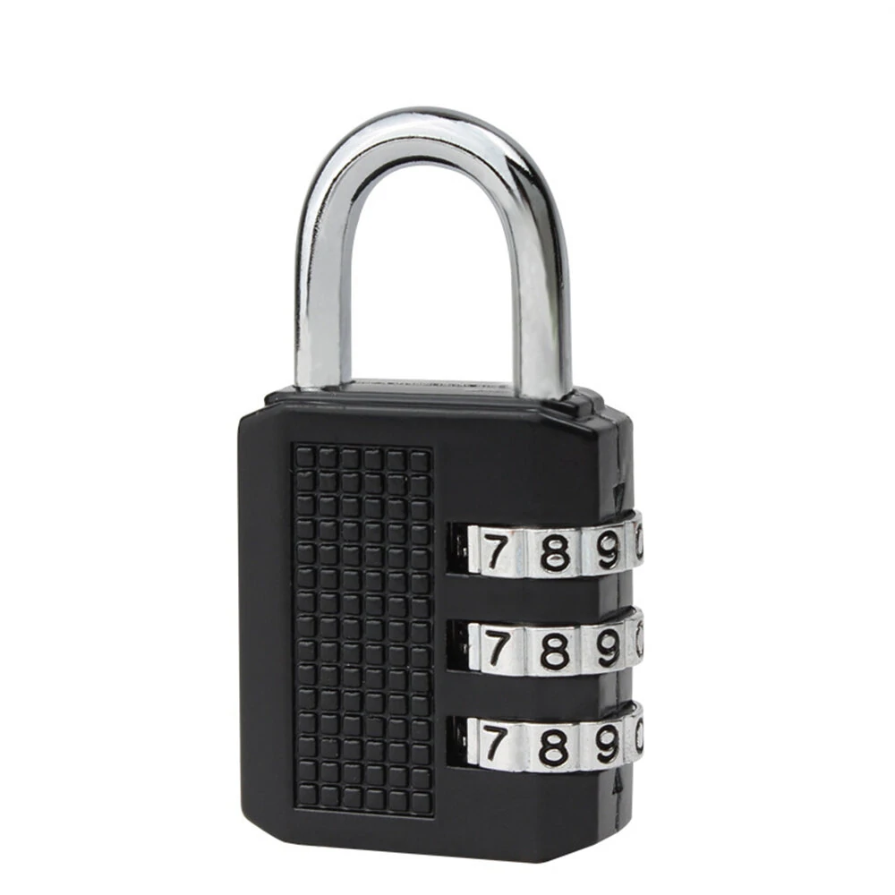 Zinc Alloy Miniature Combination Lock | 53x25x10mm Black Luggage Pouch Lock - Image 2