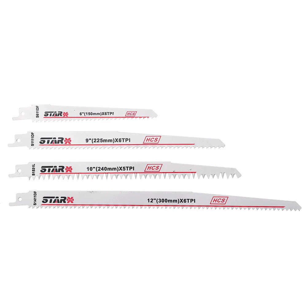 HCS Reciprocating Saw Blades - 4Pcs Set for Plastic & Wood | Jigsaw Blades - Image 2