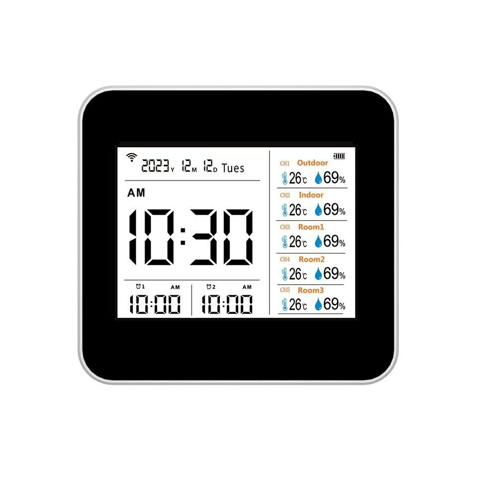 Tuya WiFi Thermometer Hygrometer - 13-in-1 Indoor Monitor with App Control - Image 2