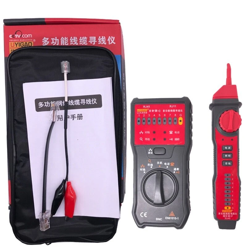 UYIGAO UA668 Multi-function Telephone Wire Finder | Network Cable Tester with Alligator Clips - Image 5