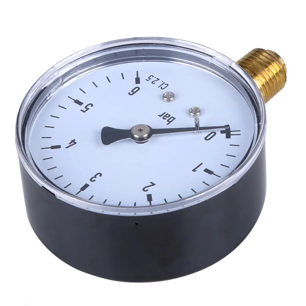 TS-60-6 Mini Pressure Gauge | 6 Bar Dial Meter for Air Compressor & Hydraulic Systems - Image 3