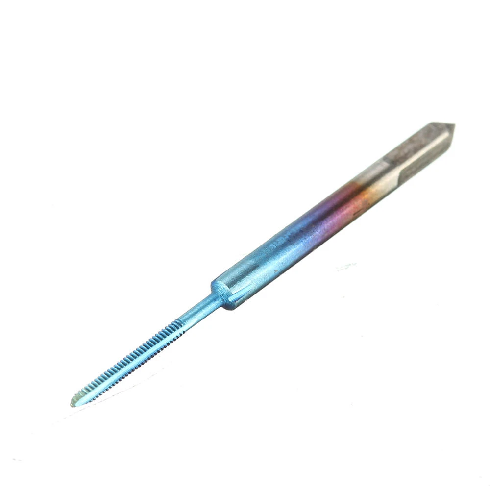 Drillpro M1-1.8 HSS Machine Tap | Nano Blue Coated Metric Thread Straight Flute - Image 5