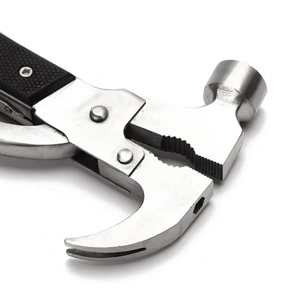 Multi-Function Hammer Opener Screwdriver Plier Stainless Steel Camping Travel Tool Set - Image 5