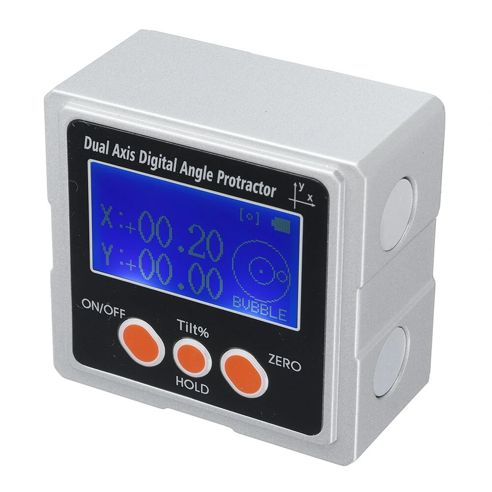 360 Degree Digital Protractor | Dual Axis Inclinometer with LCD & Magnetic Base - Image 3