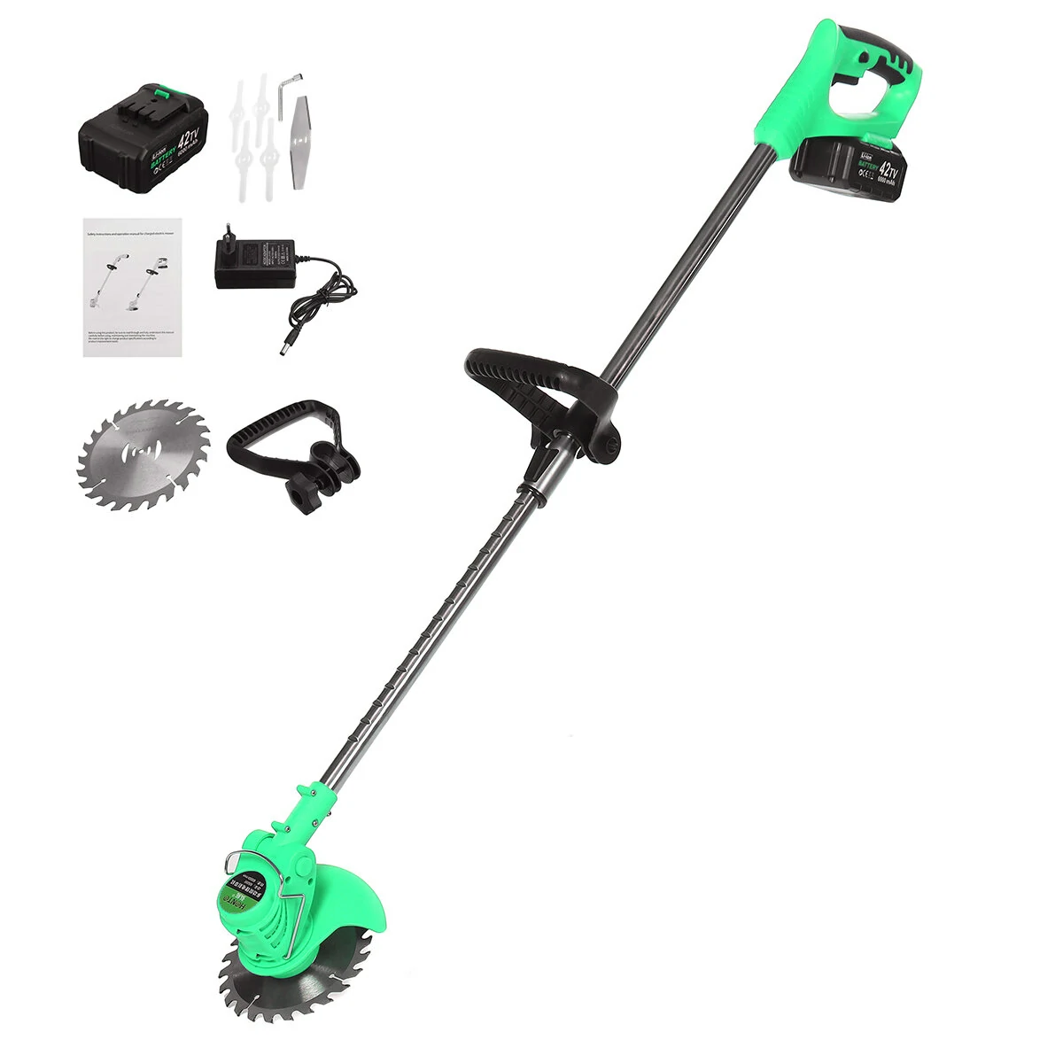 Greenworks 60V Cordless String Trimmer - 2 Batteries & Charger Included - Image 2