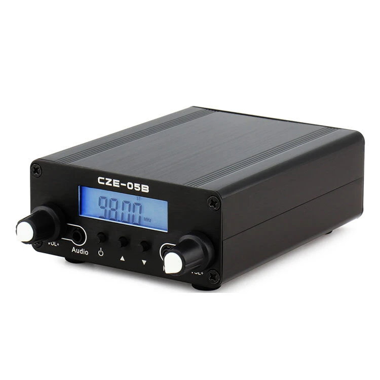 CZERF CZE-05B 0.5w Mini Audio Amplifier | FM Transmitter 76-108MHz | PLL Stereo LCD Black - Image 4