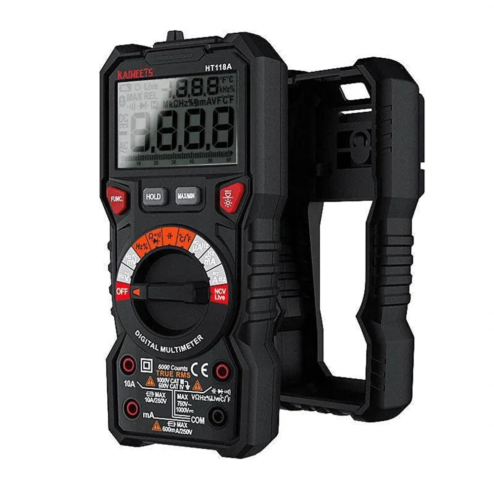 KAIWEETS HT118A Digital Multimeter TRMS 6000 Counts AC/DC - True RMS with Flashlight - Image 2