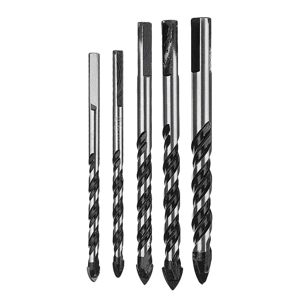 Drillpro 5pcs Masonry Drill Bit Set | 6-12mm for Tile Brick Concrete - Image 2