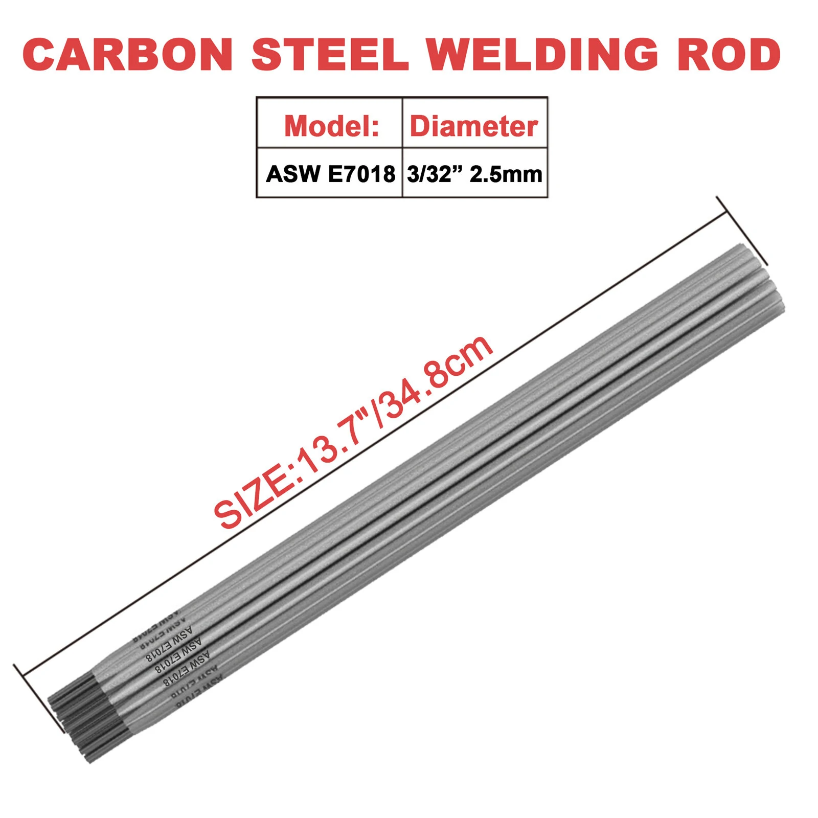 ARC SOUL AWS E7018 Welding Rods - 2.5mm Diameter | All Position Welding for Carbon Steel | Packs of 25, 40, 60 - Image 2