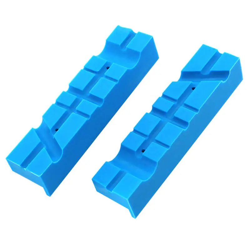 Drillpro 140mm Magnetic Vise Jaws - 2Pcs Reversible Soft Jaw Pads for Metal Table Vise - Image 2