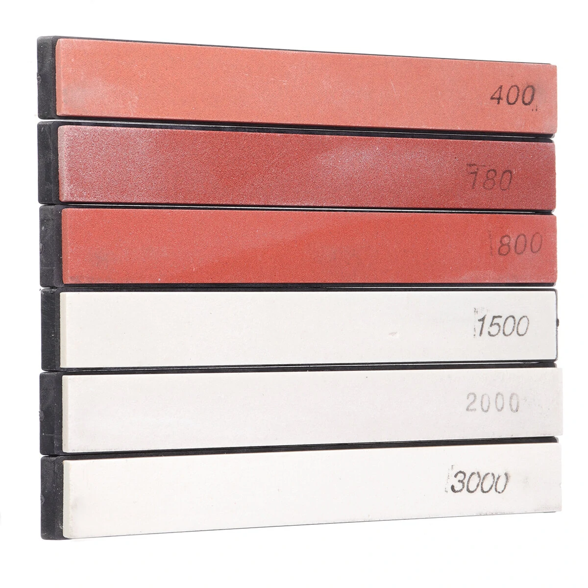 6 Pcs Sharpening Stone Set - Whetstone Kit with Grit Guide & Non-Slip Base - Image 3