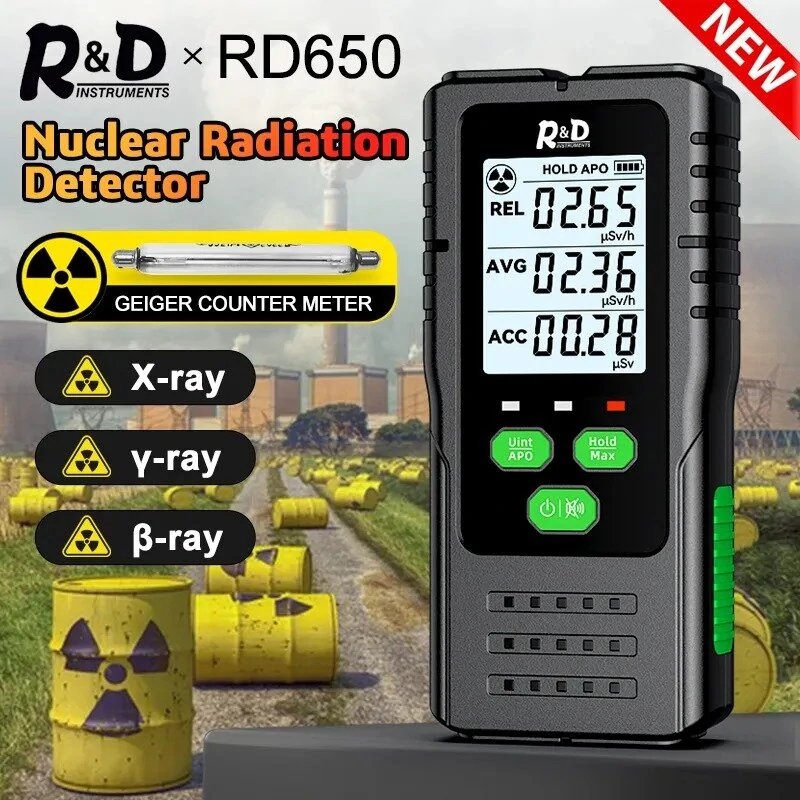 RD650 Geiger Counter - Nuclear Radiation Detector for X-ray, Gamma & Beta-ray | Personal Dosimeter - Image 2