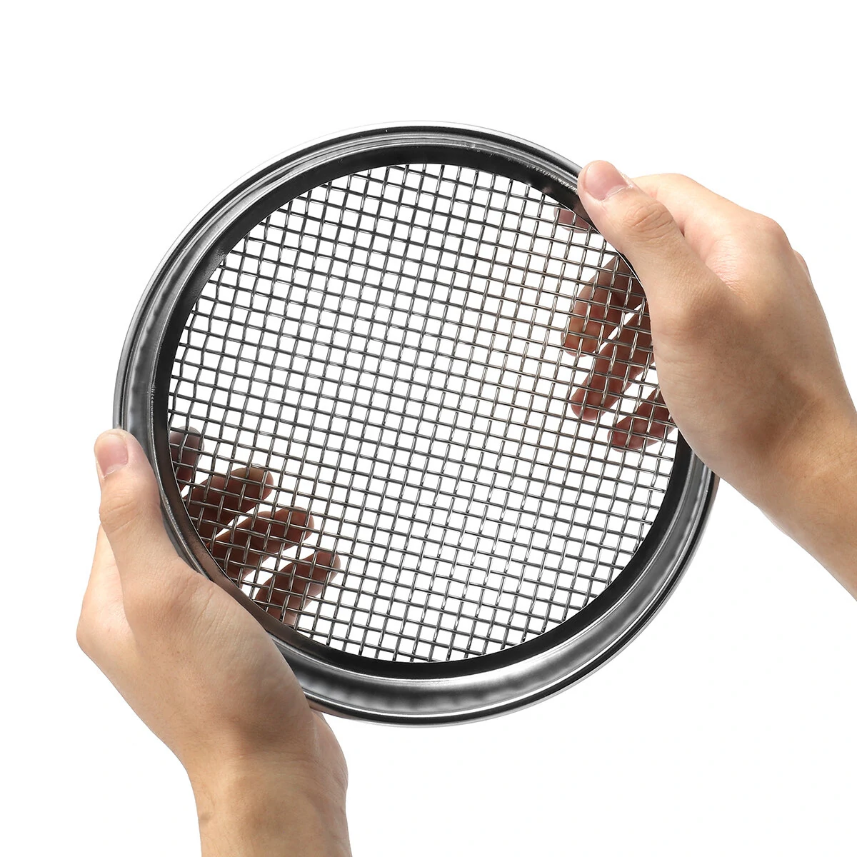 Lab Standard Test Sieve - 20cm Stainless Steel - 4/5/6 Mesh 4.75-0.15mm Aperture - Image 4