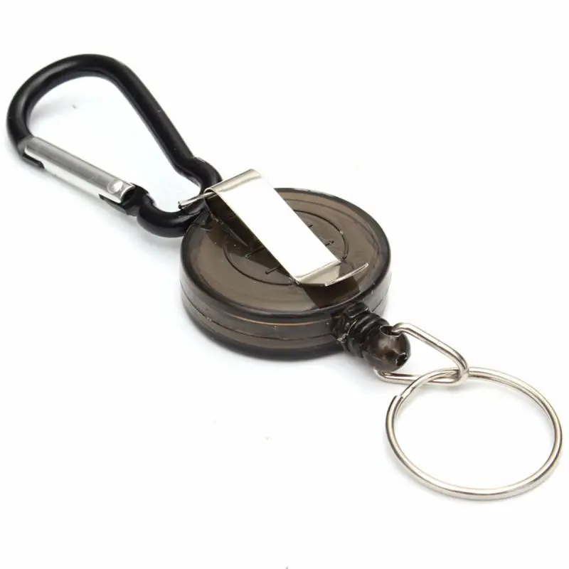 Badge Reel Telescopic Key Holder | Retractable Carabiner Keychain - EDC Gadget - Image 3