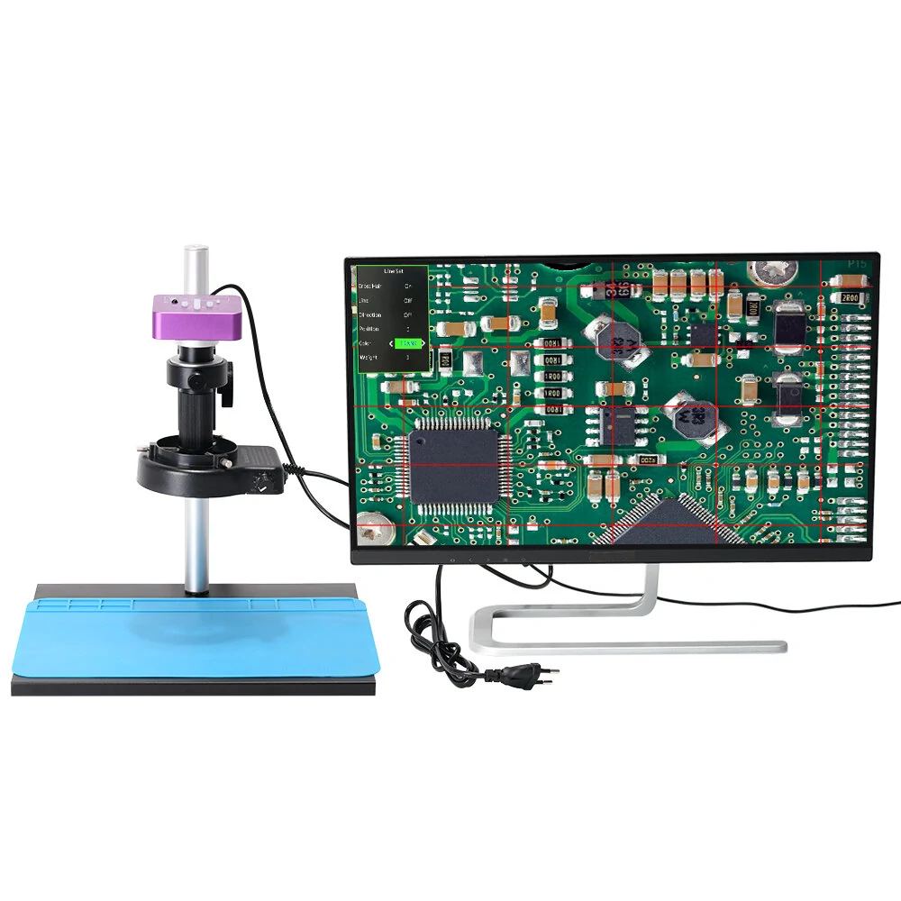 HAYEAR 51MP Digital Microscope Camera - 130X Lens & 56 LED Light for PCB Repair - Image 4
