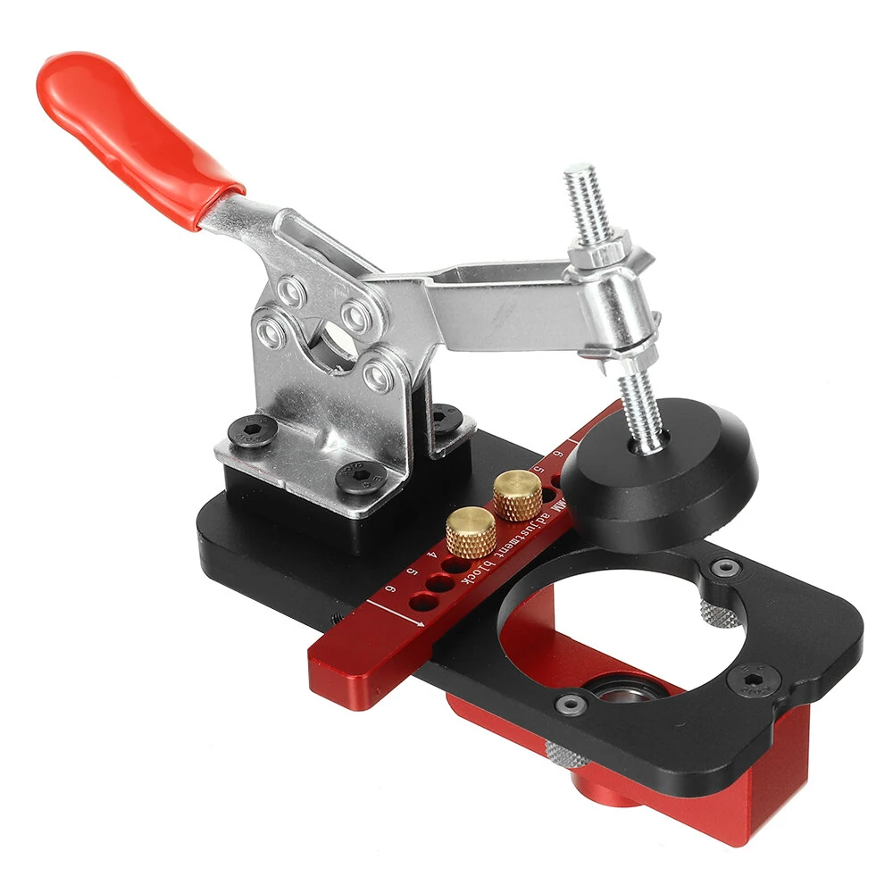 VEIKO 26mm 35mm Cup Hinge Drill Block | Woodworking Adjustment Tool - Image 2