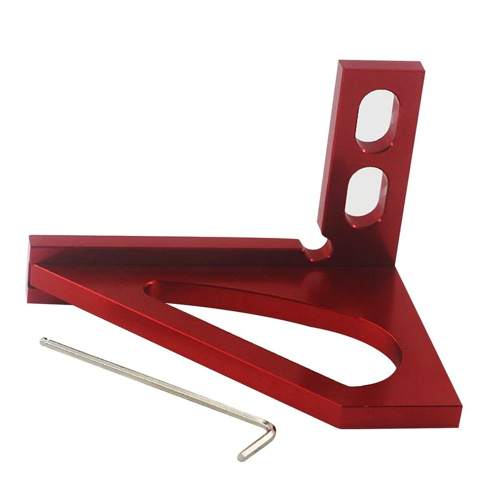Woodworking Triangle Square Ruler | Precision Angle Measuring Tool & Saw Guide - Image 3