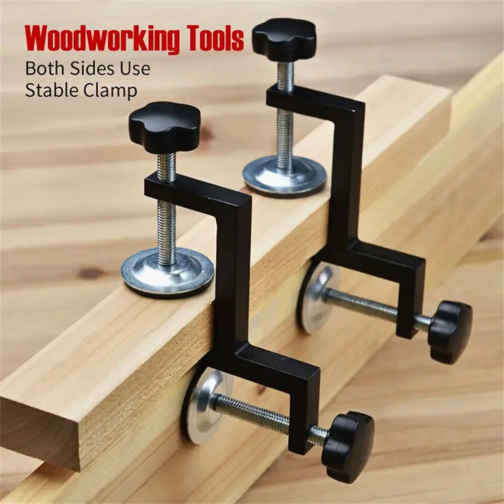 2PCS Aluminum Alloy Woodworking Double Clamps | G Clips for Cutting & Fixing - Image 2