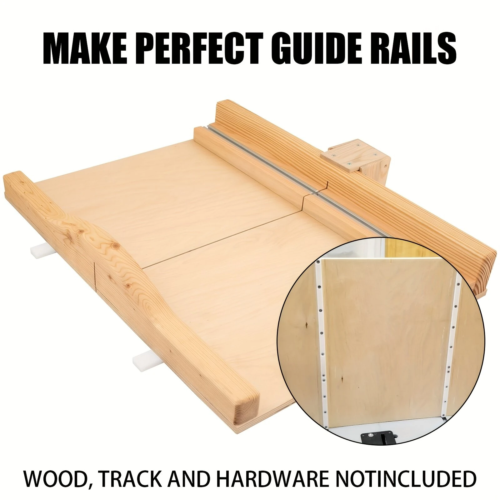 2PCS Table Saw Crosscut Sled Miter Bars | 3/4 x 3/8 x 17 | Pre-Drilled Holes for Easy Installation - Image 3