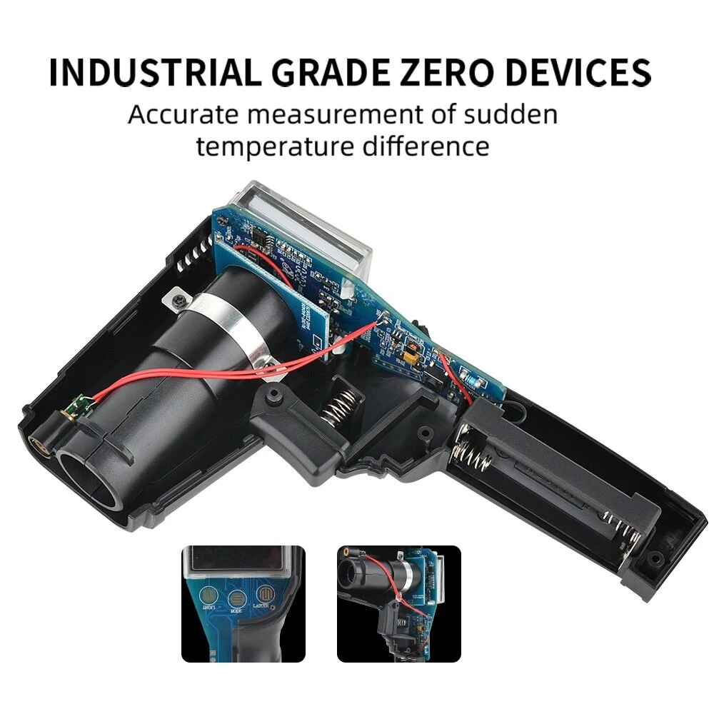 MESTEK IR02 Infrared Thermometer | -50~800°C & Hygrometer | Humidity Meter - Image 4