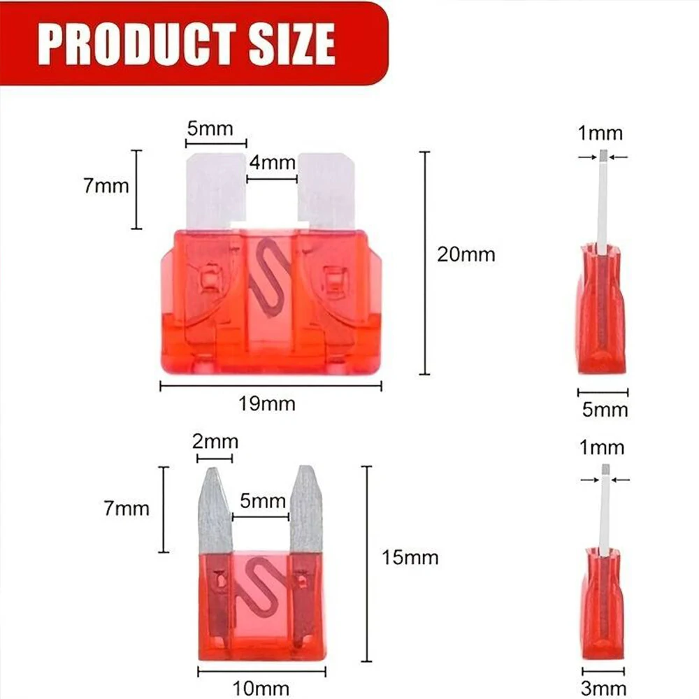 300pcs Auto Blade Fuse Assortment Kit - 5A to 30A for Car & Truck | Mini Size - Image 3