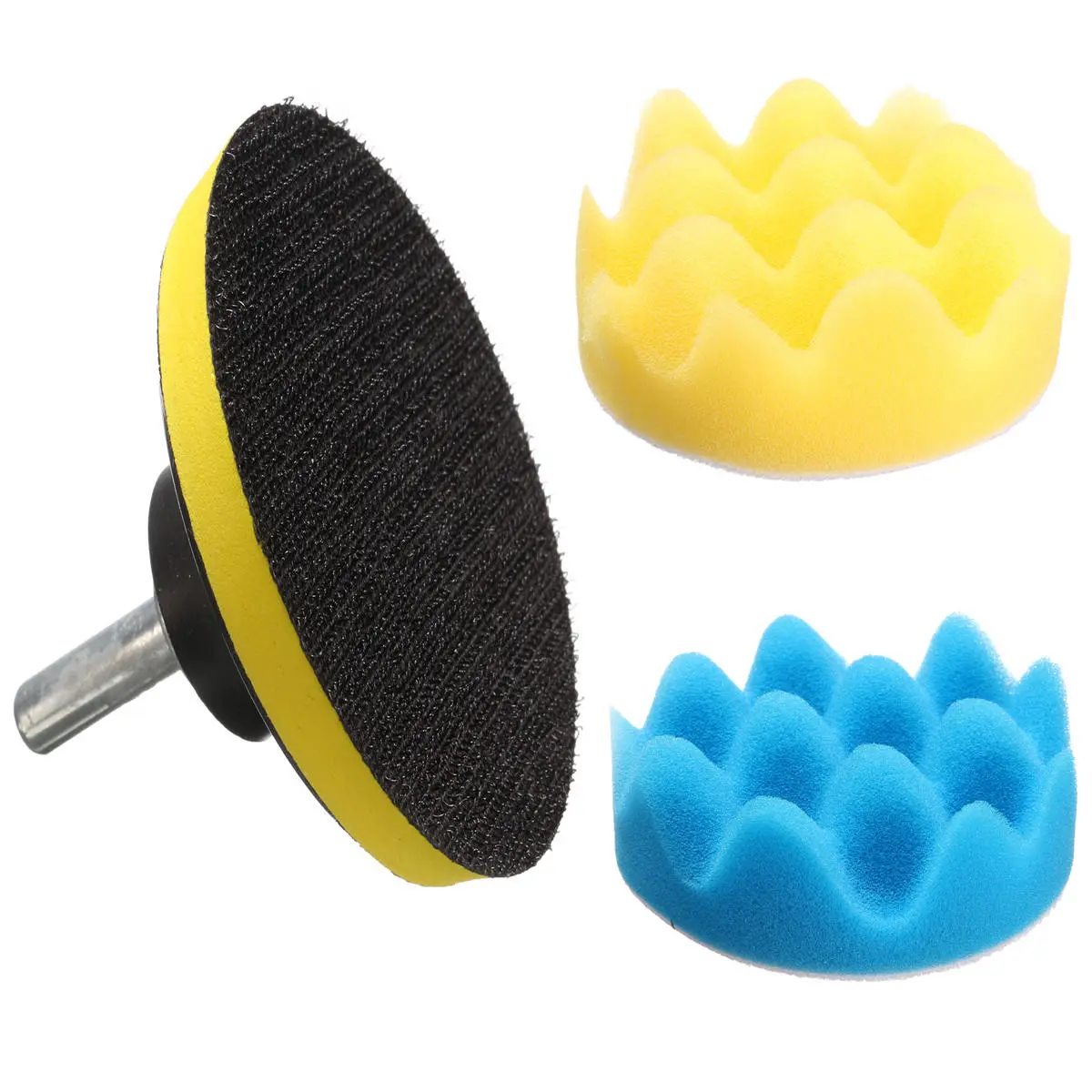 Drillpro 80mm Buffing Pad Kit - 19PCS Flat Sponge Polishing Pad Set - Image 4