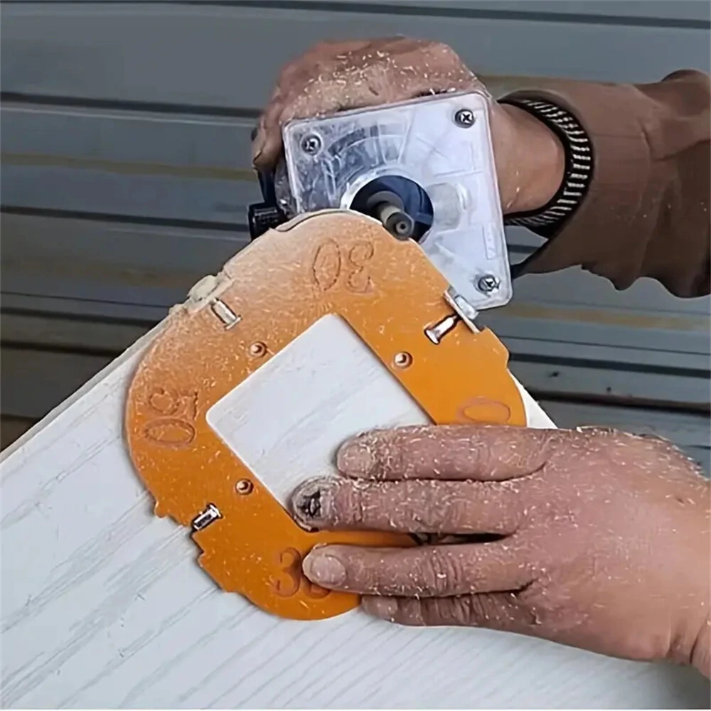 Woodworking Router Corner Template Jig - R5 to R50 Arc Angle Tool | Router Table Plate - Image 2