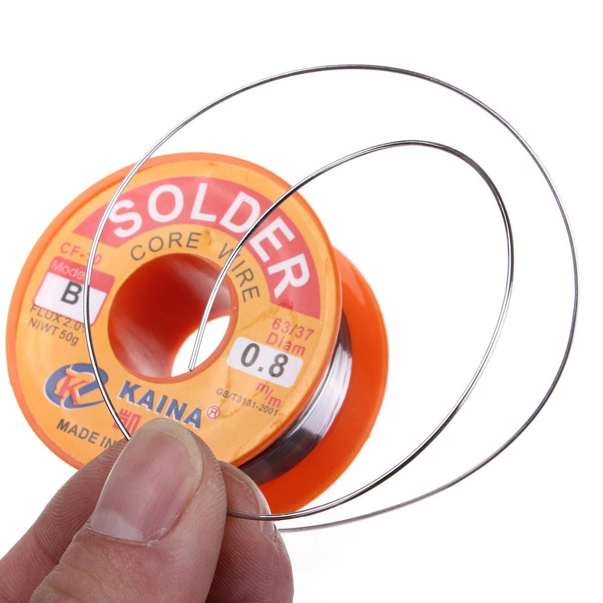 5Pcs 0.8mm 50g 63/37 Tin Lead Solder Wire | Rosin Core Flux for Welding Iron - Image 3
