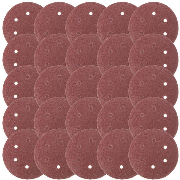 25pcs 6 Sanding Discs 40-240 Grit 6-Side Abrasive Paper for Sanding Tools - Image 4
